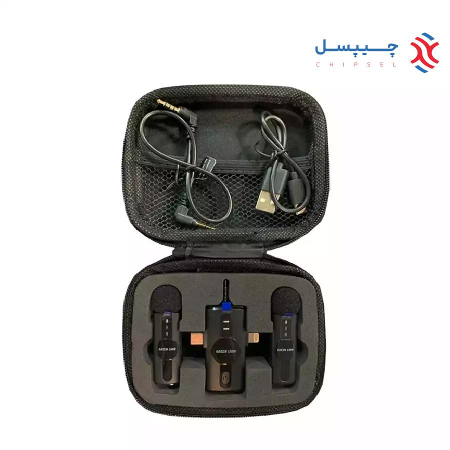 میکروفون یقه ای 3 در 1 گرین لاین مدل GNGM80XMIC - GM-80X