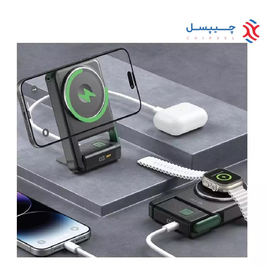 پاوربانک 10000 میلی آمپر گرین لاین مدل GNROMAG10 - Rotex MagSafe