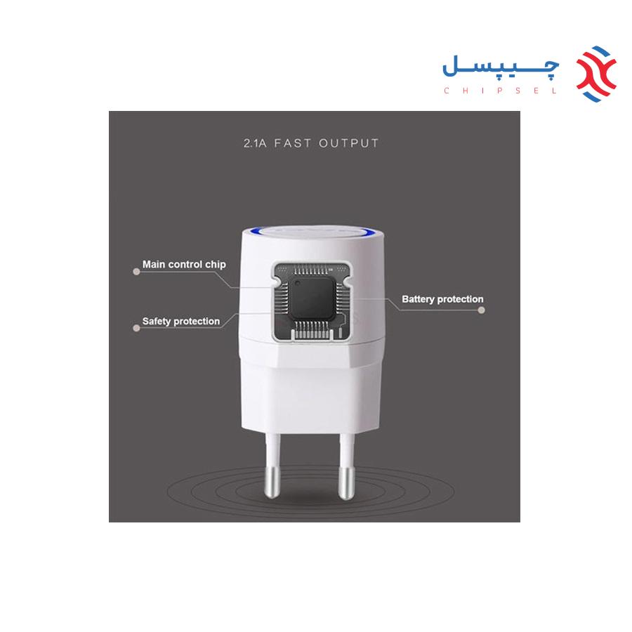 شارژر دیواری آوی مدل C-900 همراه با کابل microUSB