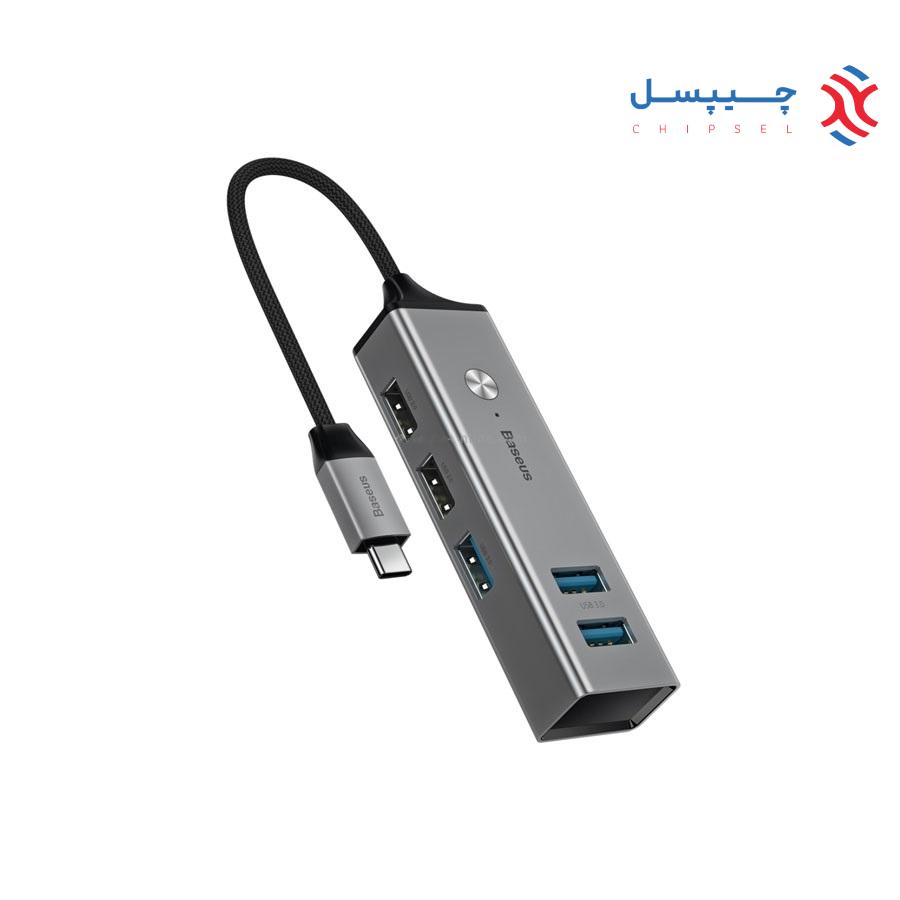 هاب 5 پورت باسئوس مدل Cube HUB Adapter CAHUB-D0G