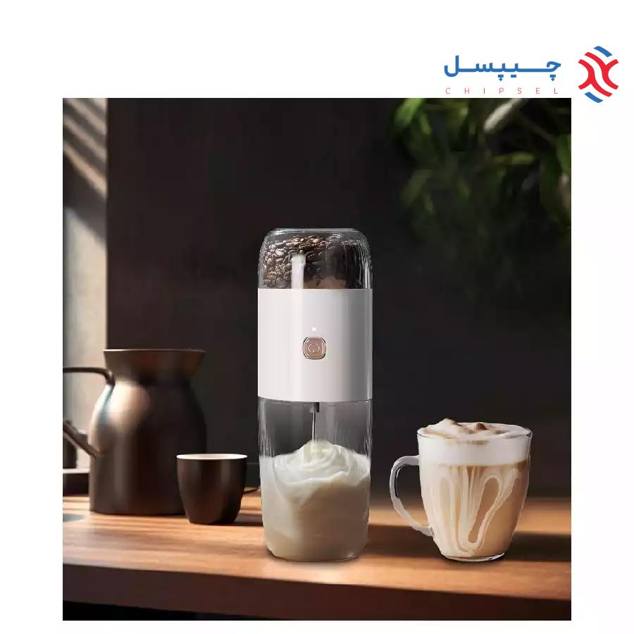 فوم ساز شیر و آسیاب قهوه قابل حمل لِپرسو مدل LPMFGRWH