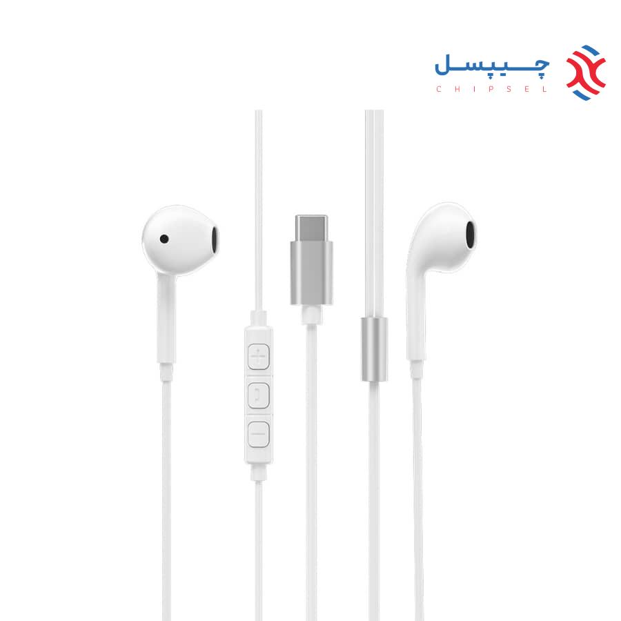 هندزفری استریو پاورولوژی با پورت USB-C و طول 1.2 متر مدل PSTREP