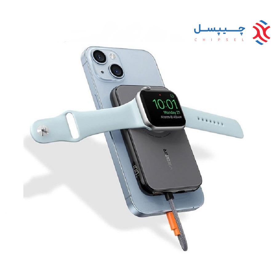 پاور بانک و شارژر ساعت هوشمند 5000 میل آمپر پرودو مدل PD-PBFCH027 - slim