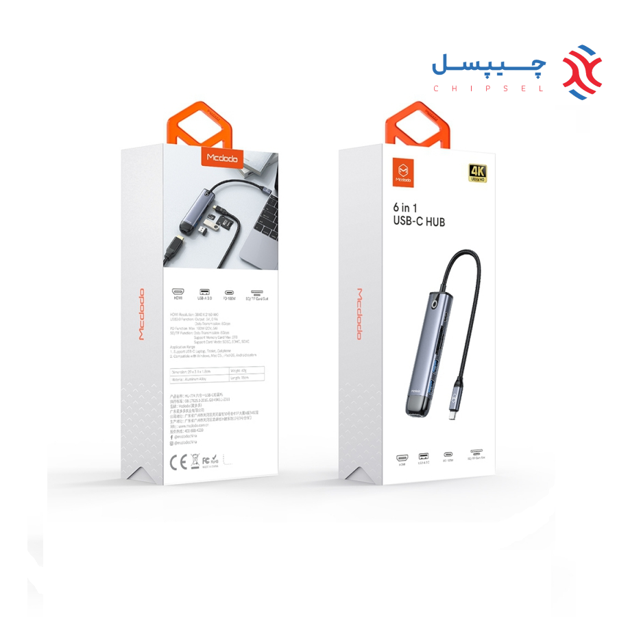 هاب 6 پورت مک دودو مدل HU-774