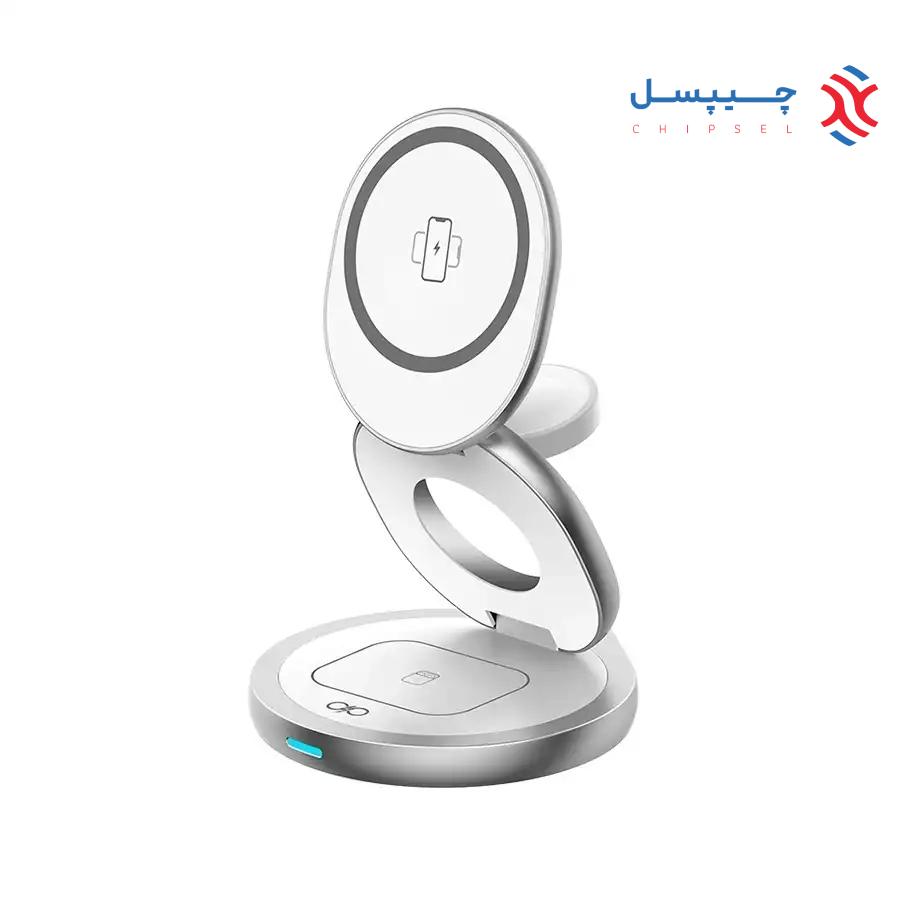 استند شارژ مغناطیسی 3 در 1 فورس مدل FPMSIND3EN1FOLD