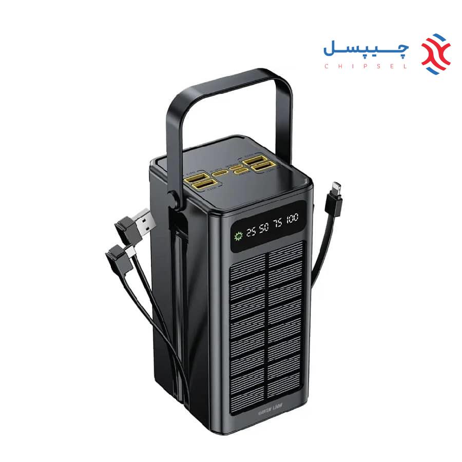 پاوربانک خورشیدی 60000 میلی آمپر گرین لاین مدل GNSOL50PB60 - Solar X