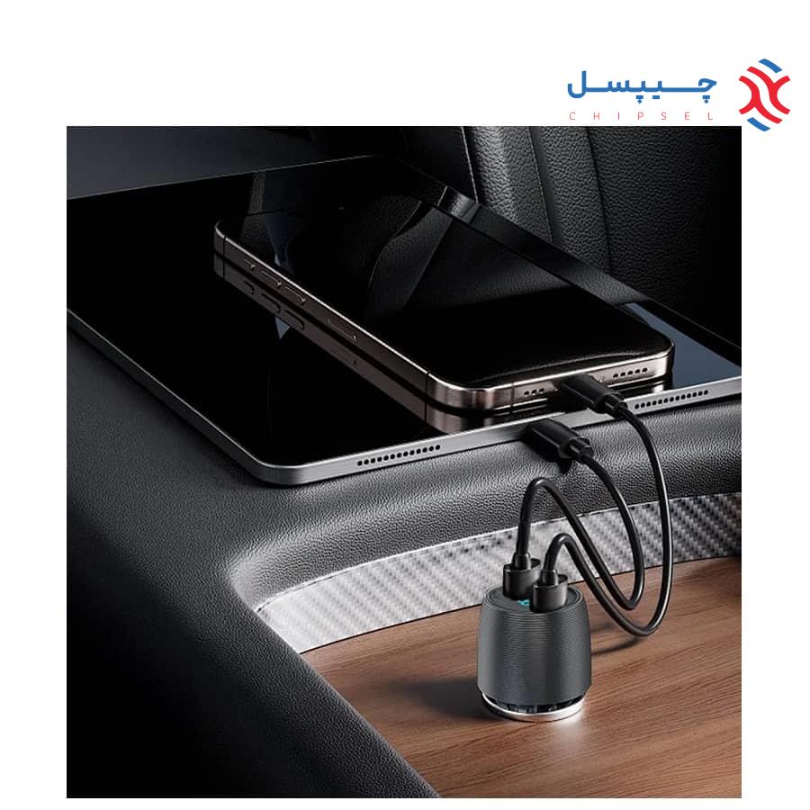 شارژر فندکی 66 وات پاورولوژی مدل PCCSR021 - Velox