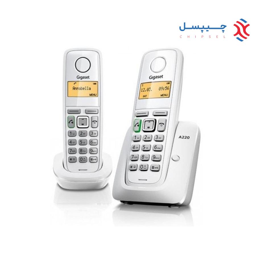 گوشی تلفن بی سیم گیگاست مدل A220 Duo