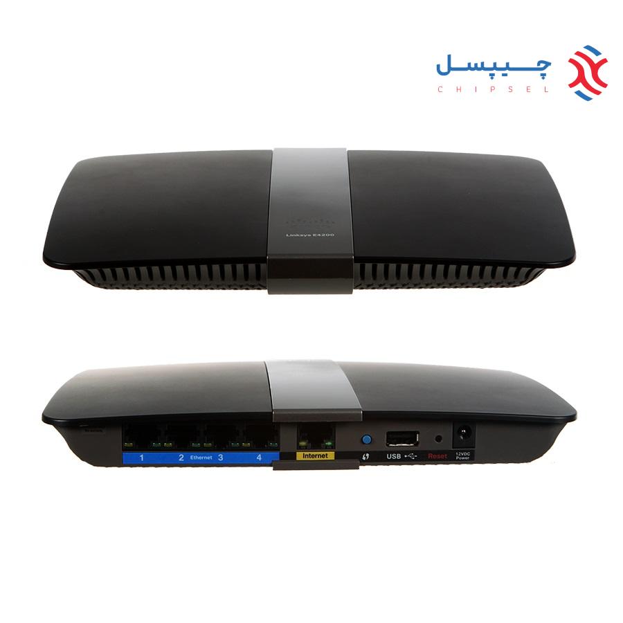 روتر-اکسس پوینت بی سیم دو باند لینک سیس مدل E4200