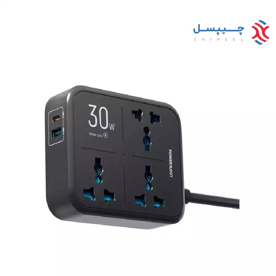 چندراهی و محافظ برق 3250 وات پاورولوژی مدل PWCUQC037