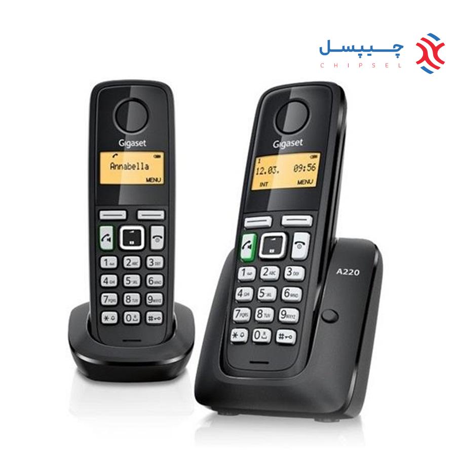گوشی تلفن بی سیم گیگاست مدل A220 Duo