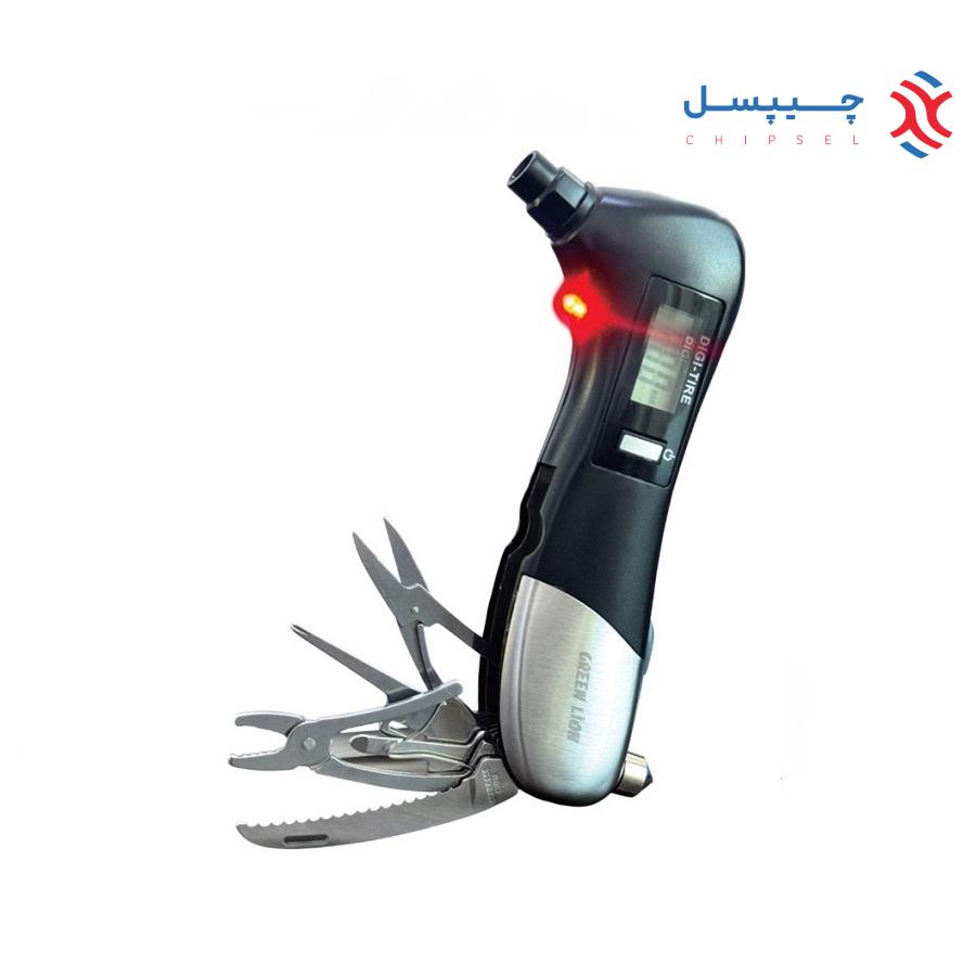 گیج فشار دیجیتالی لاستیک 9 در 1 گرین لاین مدل GNDITIREPRBK