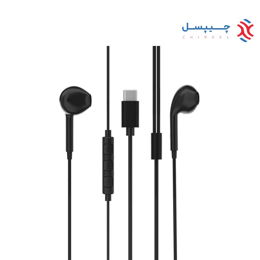 هندزفری استریو پاورولوژی با پورت USB-C و طول 1.2 متر مدل PSTREP