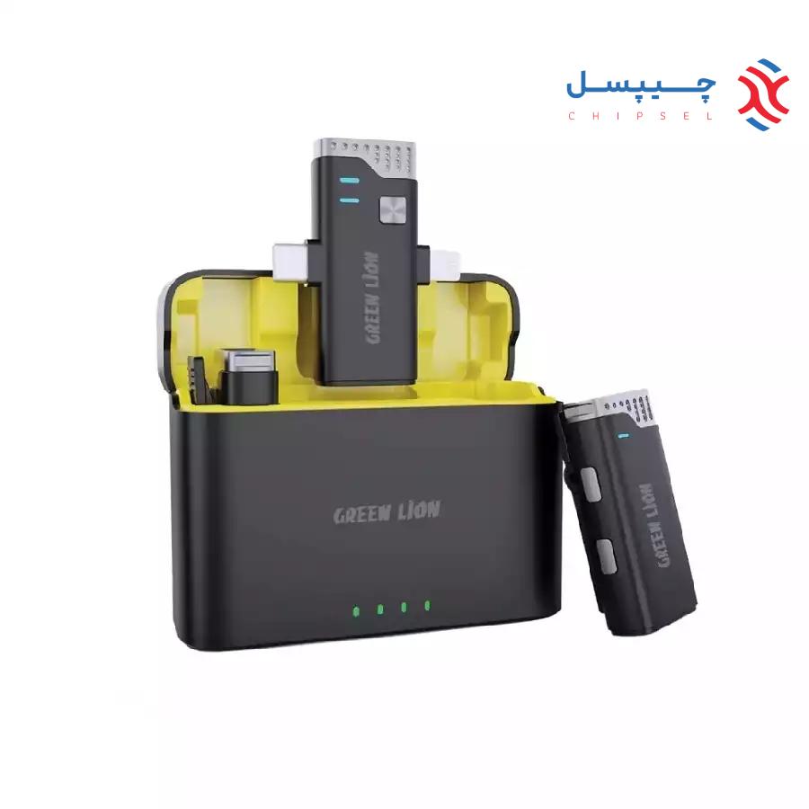 میکروفون یقه ای 3 در 1 گرین لاین مدل GN2IN1MIC360D