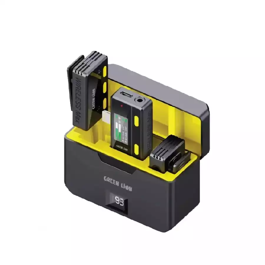 میکروفون یقه ای بی سیم با کنترل از راه دور گرین لاین مدل GNWMICRTC