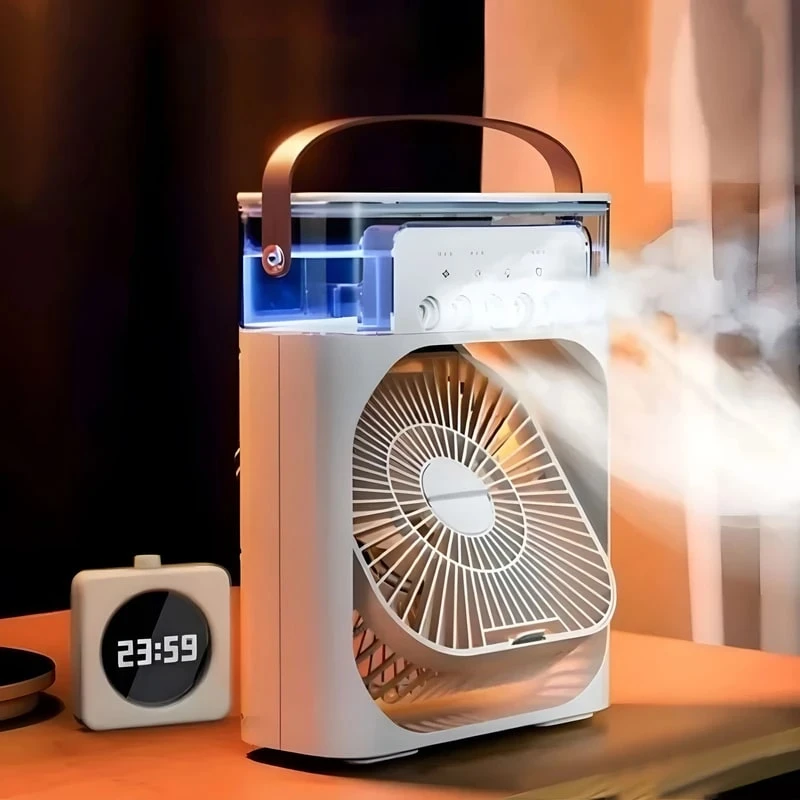 پنکه رومیزی مه پاش مدل AIR COOLER FAN - مشکی,اصالت و سلامت فیزیکی کالا