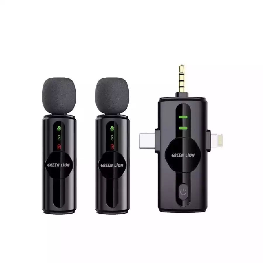 میکروفون یقه ای 3 در 1 گرین لاین مدل GNGM80XMIC - GM-80X