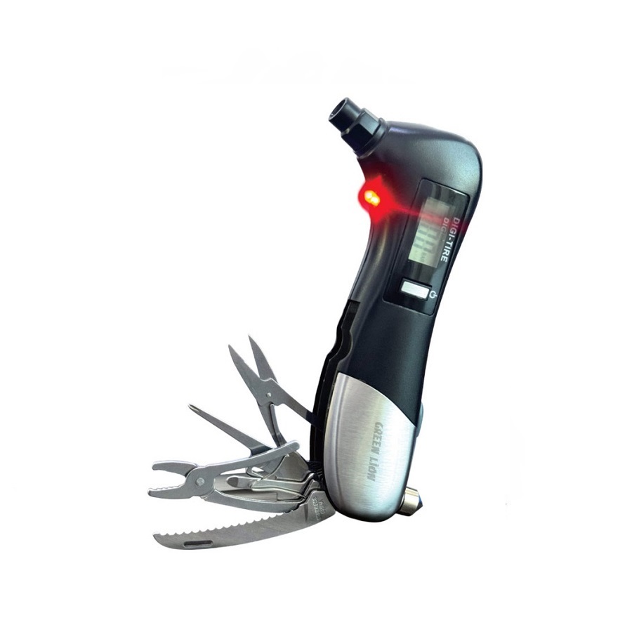 گیج فشار دیجیتالی لاستیک 9 در 1 گرین لاین مدل GNDITIREPRBK